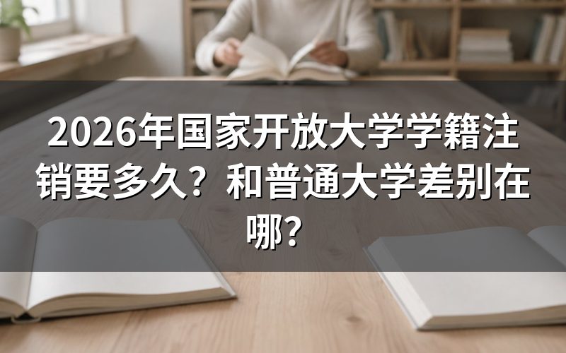 国家开放大学学籍注销具体要多久？
