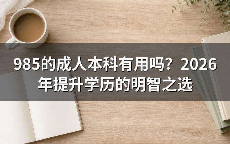 985成人本科的含金量如何?