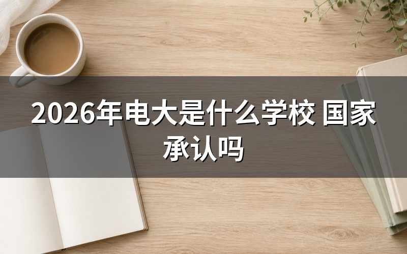 2026年电大学历国家承认吗?