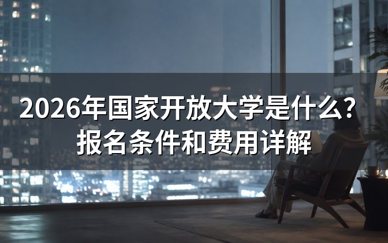 国家开放大学是什么性质的学校?