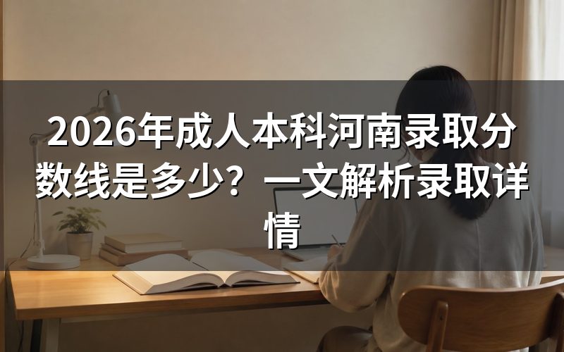 2026年河南成人本科分数线会是多少?