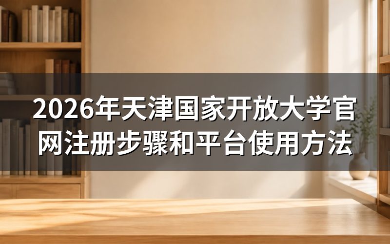 天津国家开放大学如何注册报名?