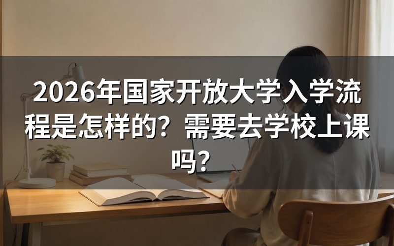 2026年国开入学具体流程是什么?