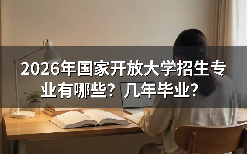 2026年国开有哪些热门招生专业?