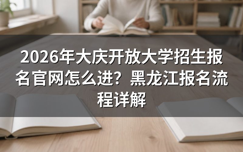 2026年大庆开放大学报名具体步骤