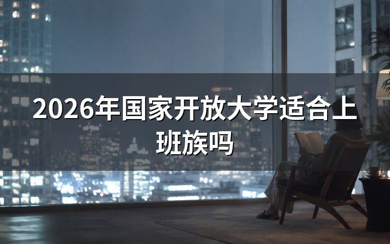 为什么说国家开放大学适合上班族？