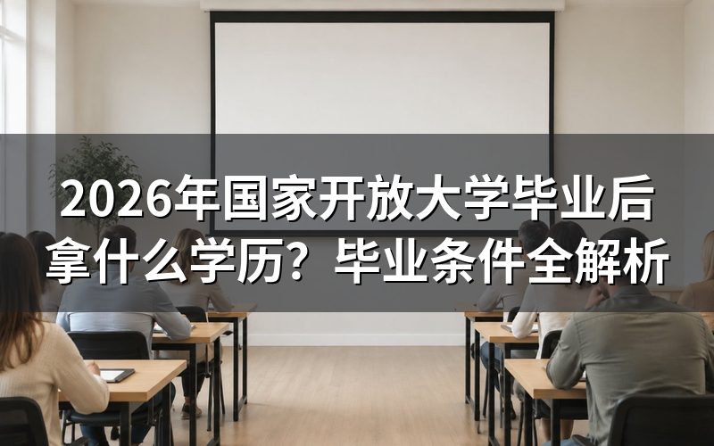 国家开放大学毕业后拿什么学历?