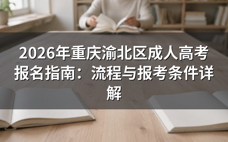 2026年渝北区成人高考报名流程