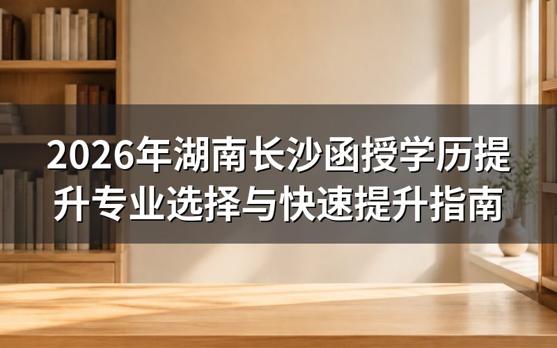 湖南函授学历提升专业选择