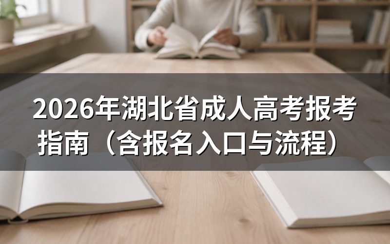 2026年湖北成考关键时间节点