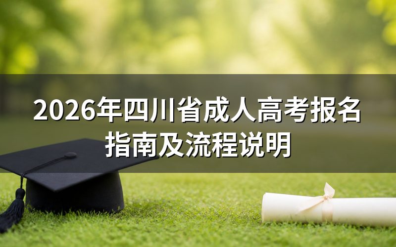 2026年四川成考报名时间节点