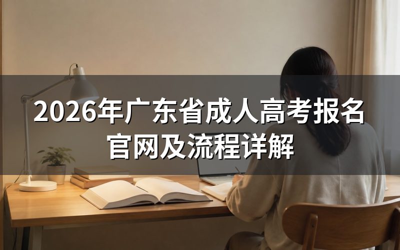 广东省成人高考报名官网入口