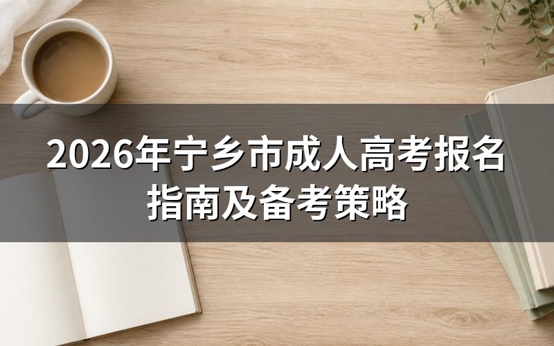 2026年宁乡市成考报名须知