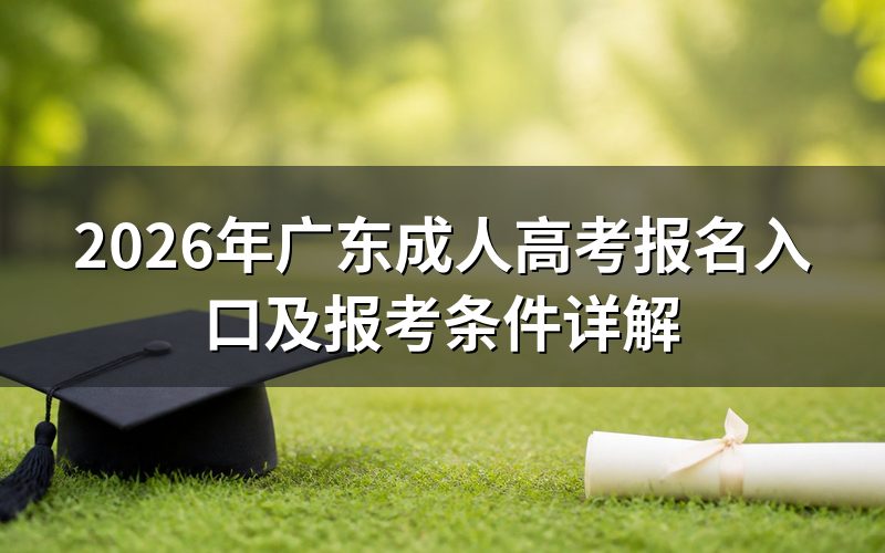 广东成人高考报名入口