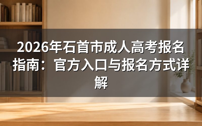 石首市成人高考报名官方入口