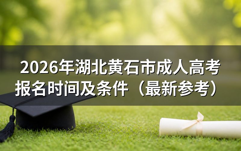 2026年湖北成人高考报名时间
