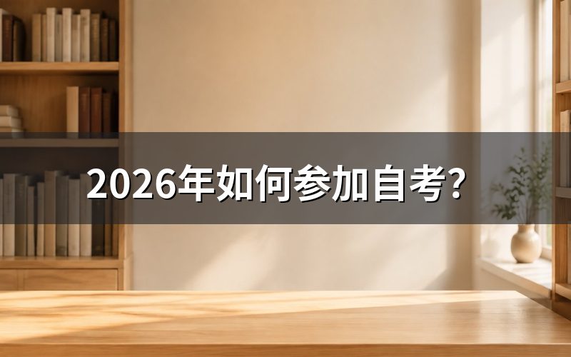 确定自考专业和报名时间