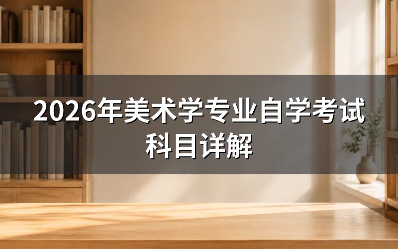 美术学专业自学考试科目
