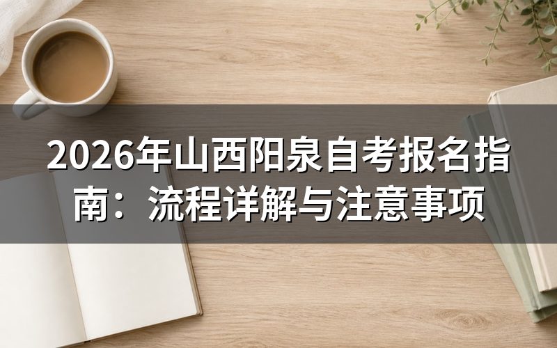 2026年山西阳泉自考报名方式