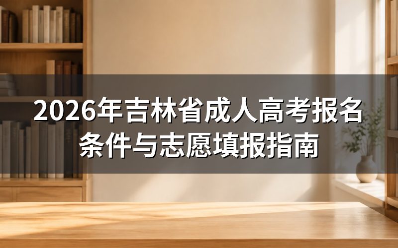 吉林省成人高考报名条件