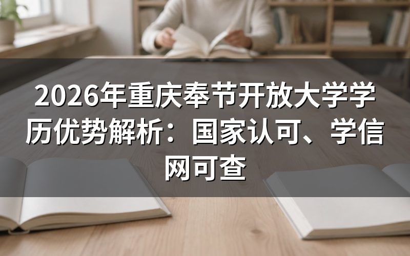 重庆奉节开放大学学历核心优势