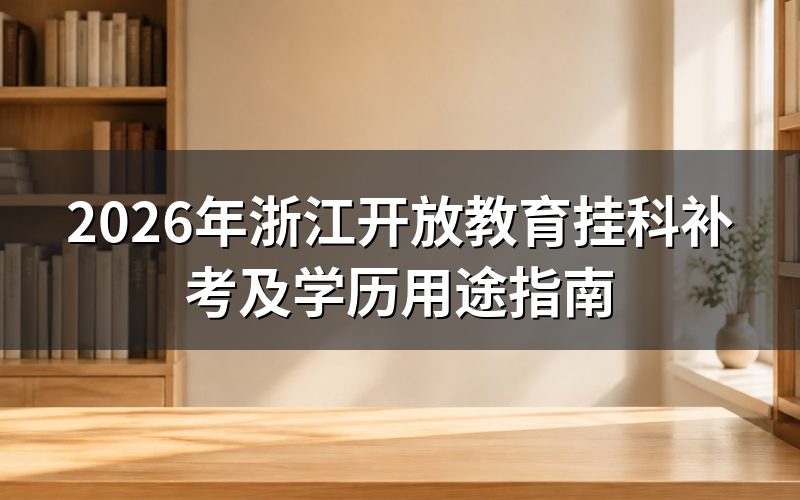 开放教育挂科补考政策