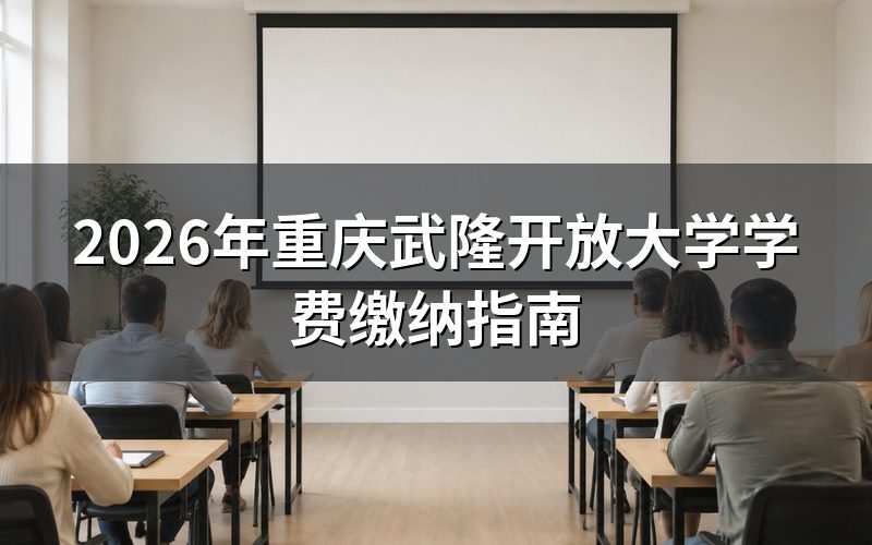 2026年学费标准及缴纳方式