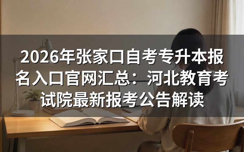 2026年河北自考专升本官方政策细则
