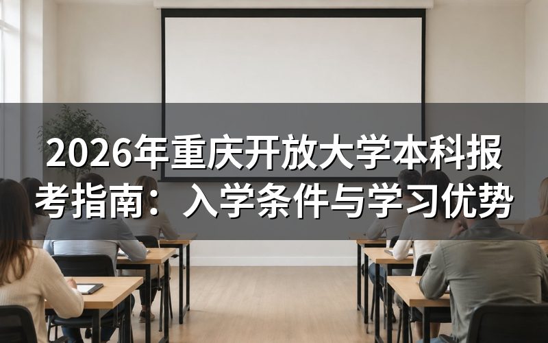 重庆开放大学本科入学条件