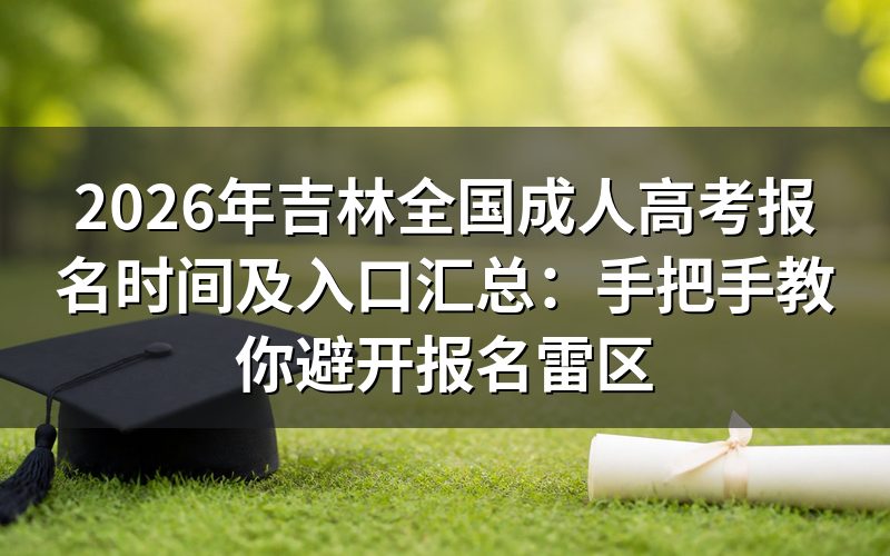 2026年吉林成考报名时间与入口官方解读