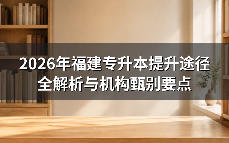 福建专升本教育现状