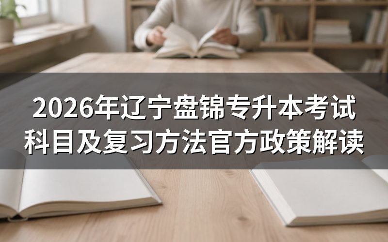 2026年盘锦专升本考试科目官方规定