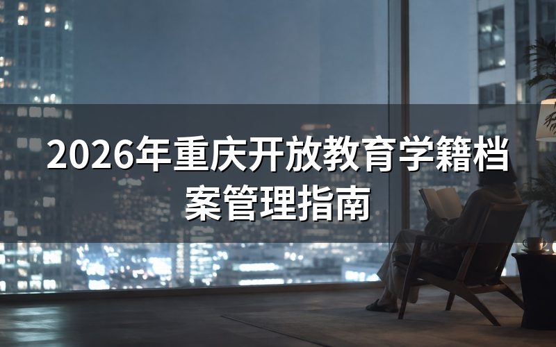 国家开放大学学籍档案管理