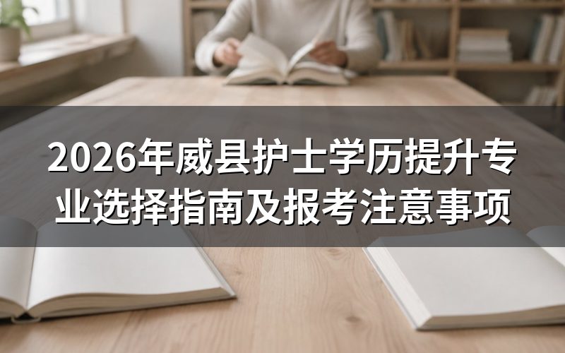 2026年护士学历提升专业推荐