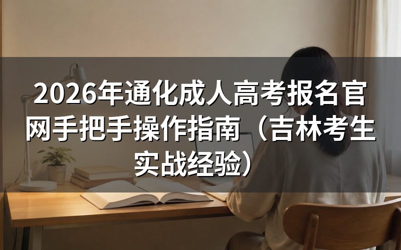 2026年吉林成考报名条件与政策解读