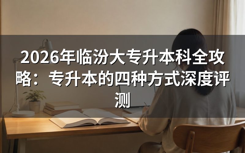2026年临汾专升本政策最新公告解读