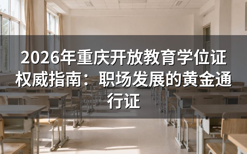 国家开放大学学位证的权威地位