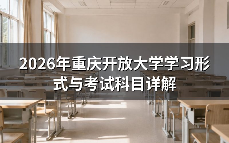 重庆开放大学学习形式