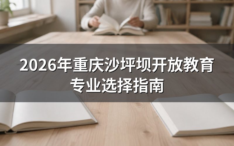 重庆开放大学沙坪坝分校2026年招生专业