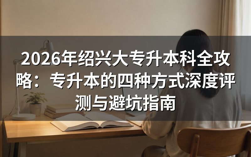2026年绍兴专升本核心政策与报名条件