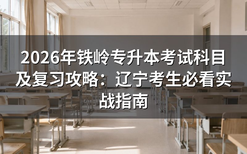 2026年铁岭专升本考试科目官方解读