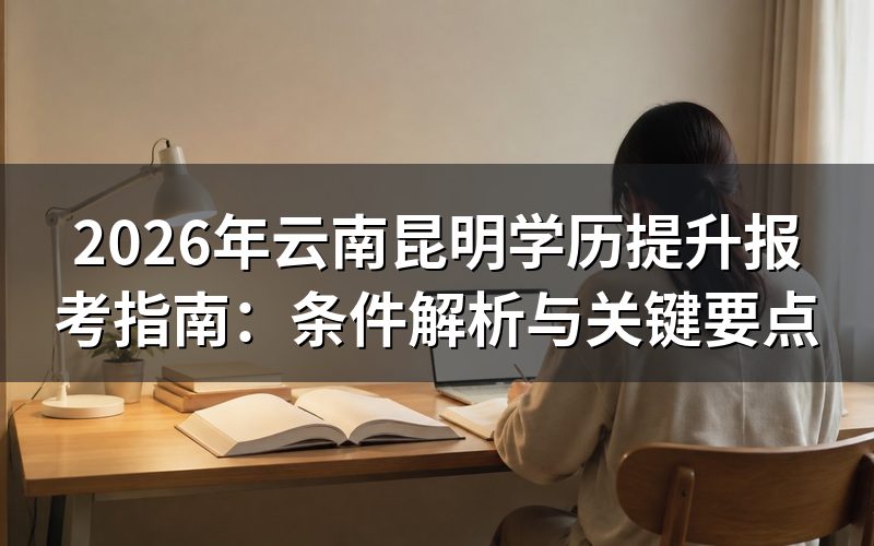 2026年云南学历提升基本条件