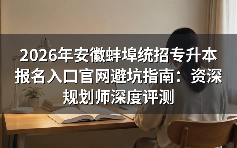 2026年蚌埠专升本报名资格风险评估