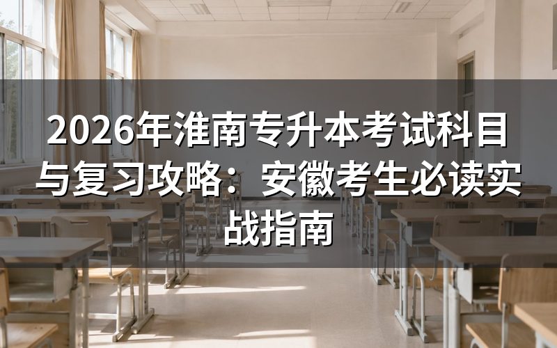 手把手教你选对考试科目