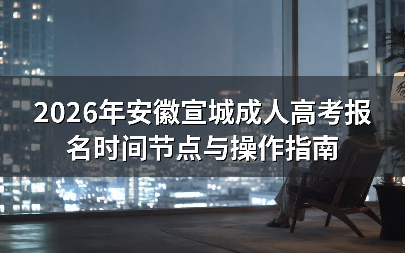 2026年成考报名关键时间
