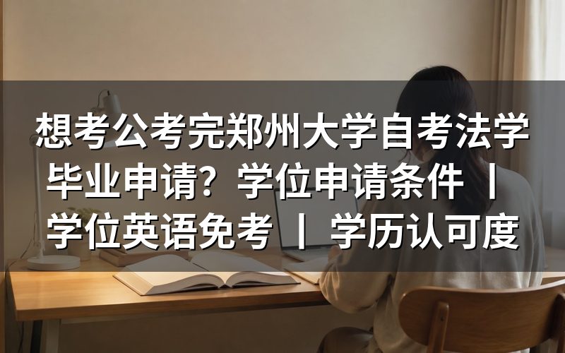 郑州大学自考法学毕业申请方法