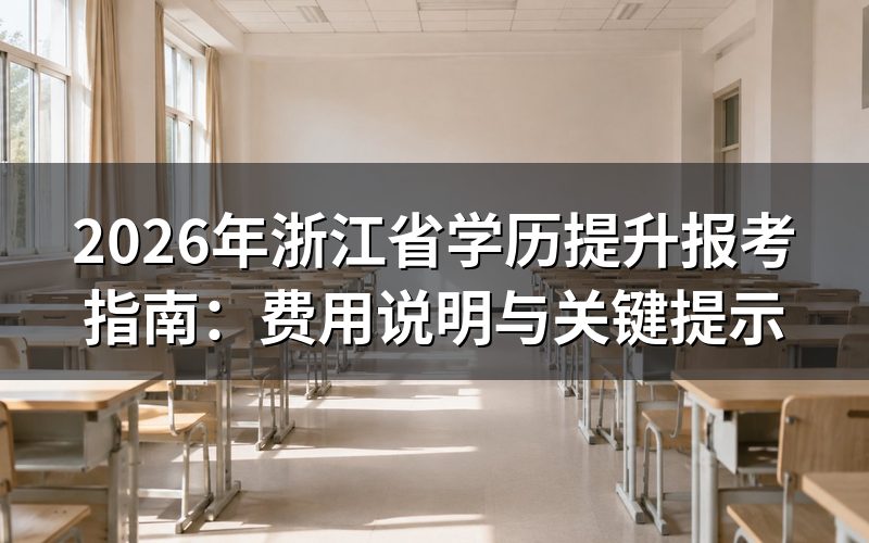 报考关键提示