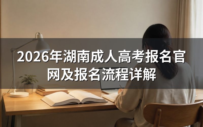 湖南成人高考报名官网