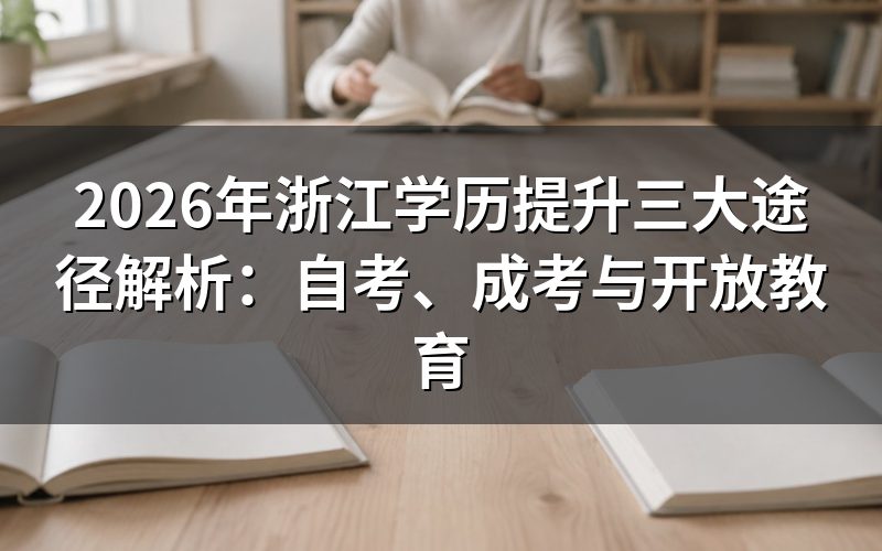 浙江学历提升的价值与意义