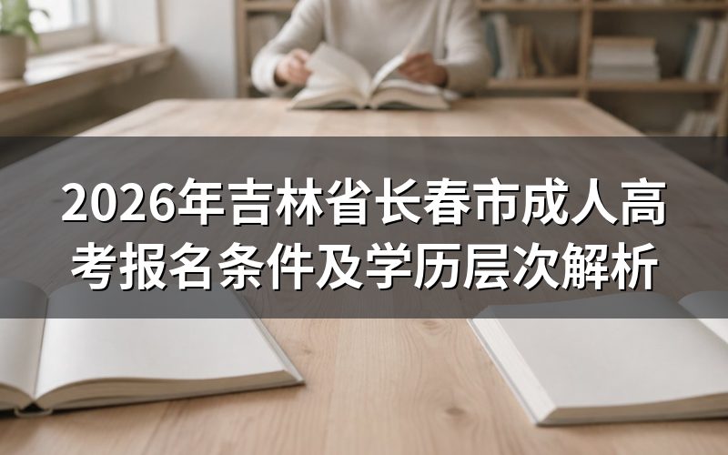 2026年长春成人高考报名条件